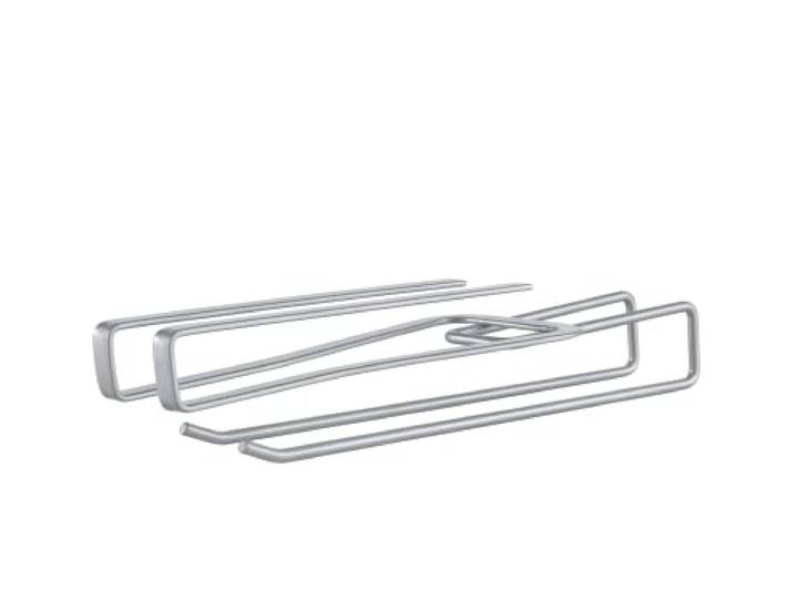 Metaltex Alles-in-all-in-multifunctionele onderplank, ijzerdraad, metallic grijs, 8 x 28 x 6 cm