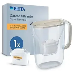Brita Wasserfilter Style Essential 2,4 Liter Sand + Maxtra