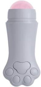 United Rose Quartz Face Roller With Volcanic Stone Oil Absorbing Facial Massager For Smooth Radiant Skin grey