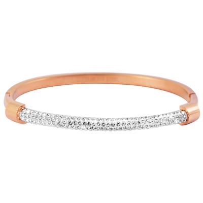 Armreif ADELIA´S "Armband – Armreif aus Edelstahl Ø 5,5 cm cm", rosa (silber), Armbänder, Damen, 5,5cm, Edelstahl, Armreif, Ideal zum Verschenken – schlicht und stilvoll