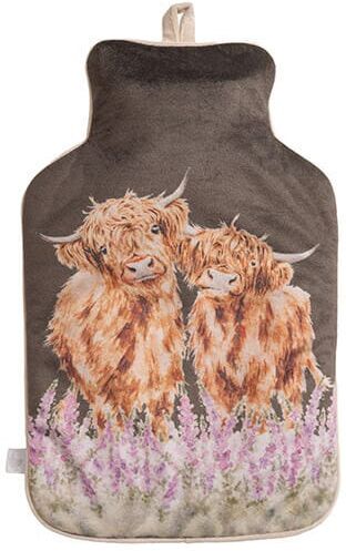 Wrendale Designs 'Gentle Giants' Highland Cow Hot Water Bottle
