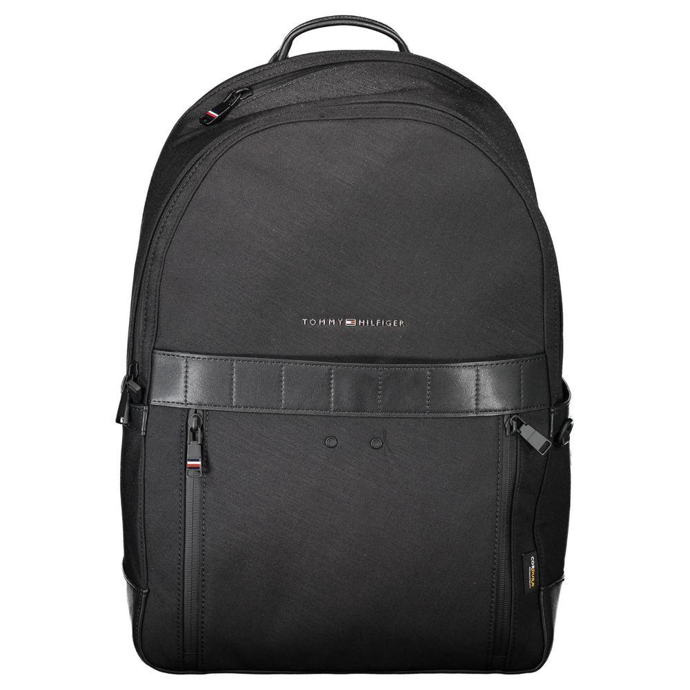 Schwarzer Nylon-Rucksack