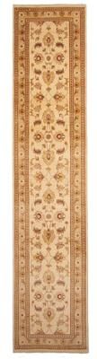 ECARPETGALLERY Hand-knotted Peshawar Oushak Cream Wool Rug - 2'8 x 13'0
