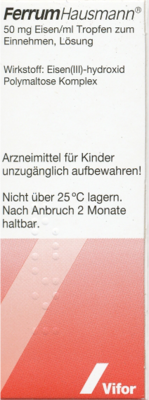 Vifor Pharma Deutschland GmbH FERRUM HAUSMANN Tropfen zum Einnehmen 30 ml 02190861