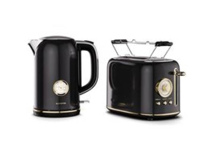 Victoria Ensemble Grille-pain Bouilloire Électrique 1 7L 2200W Noir