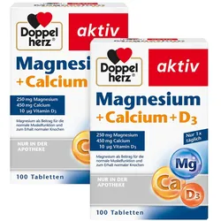 DH aktiv Magnesium + Calcium + D3 2X100 St