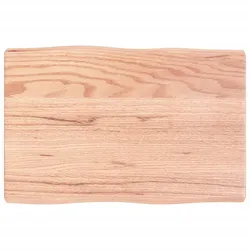 vidaXL Tischplatte 60x40x(2-4) cm Massivholz Behandelt Baumkante