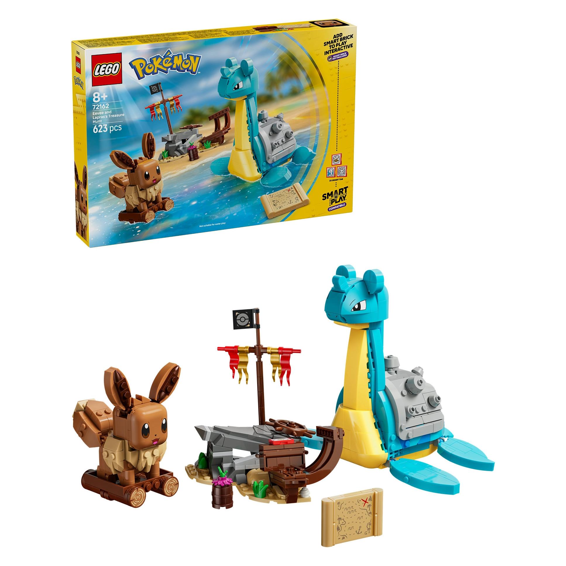 LEGO Pokémon 72162 SMART Play Eevee and Lapras on a Treasure Hunt (72162, LEGO Pokémon) (72162)