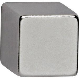 Maul Magnete 61693, silber, Neodym Magnet, 15 x 15 mm, Höhe 15 mm, Würfelmagnet