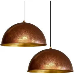 Bamyum, Pendelleuchte, Lipeo Pendelleuchte Kupferfarbe Set (E27)