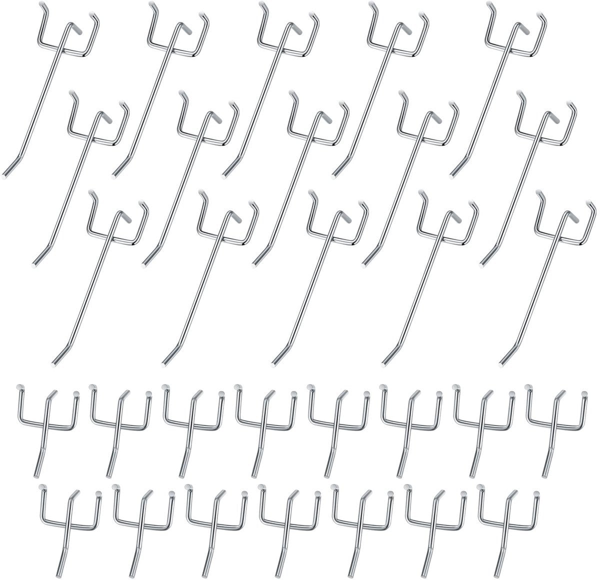 Dailygoods Wandhaak 30 stuks - Roestvrij staal