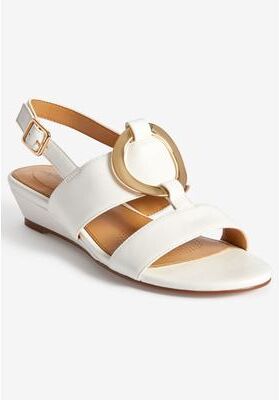 Women's The Rosetta Sandal by Comfortview in White (Size 12 M)