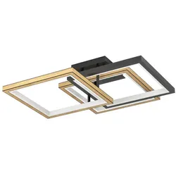 EGLO LED-Deckenleuchte Matera Aluminium Schwarz 57 cm