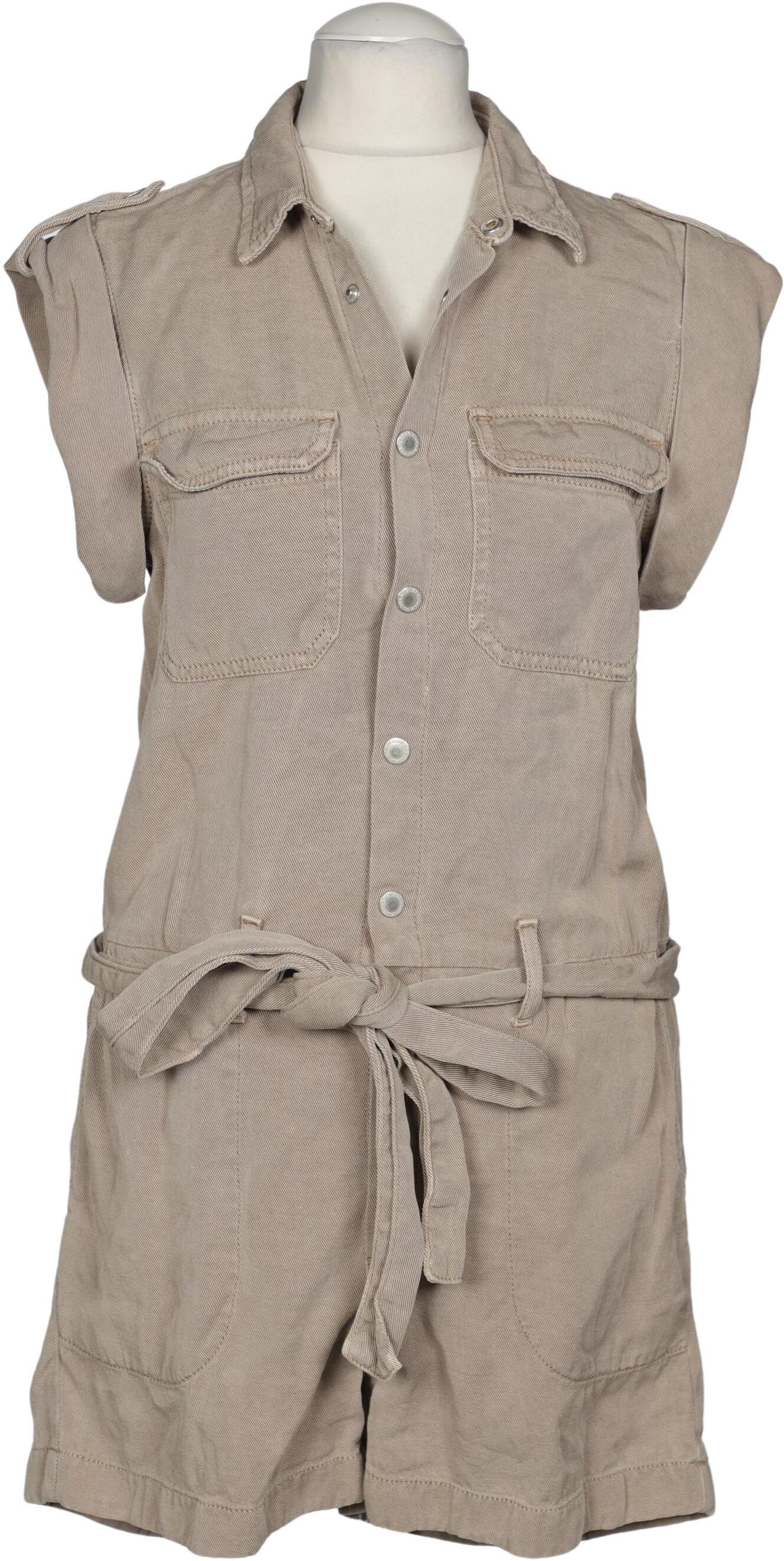 GAS Damen Overall oder Jumpsuit, Braun, Gr. XS, Leinen / Lyocell - Second Hand