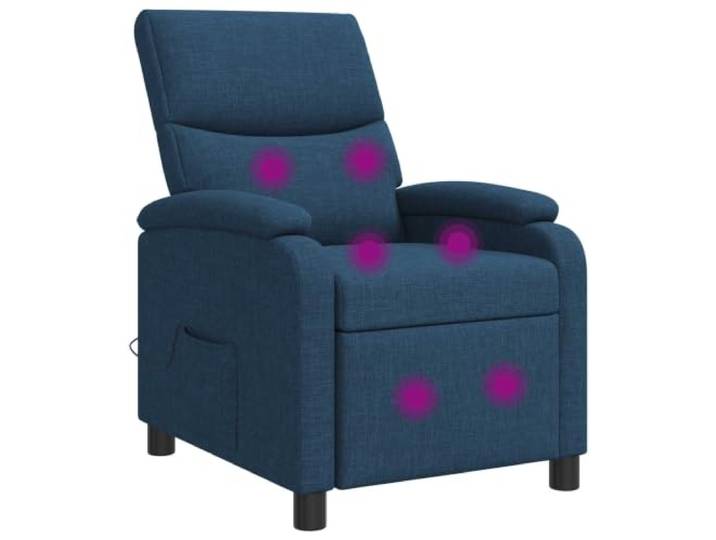 YUTAASU Recliner Chair Blue Fabric Adjustable 115-160 Degrees Foam Padding, Metal Frame, Wood Material, Easy Clean, Lounge for Living Room