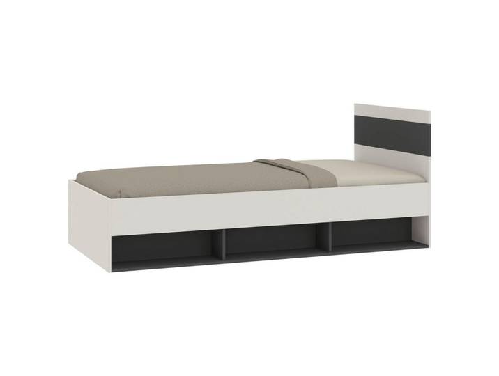 Bett Basic Two Kaschmir/Anthrazit 90x200