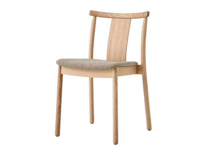 Audo Copenhagen Merkur Stuhl mit Sitzkissen Oak-Hallingdal 0200 beige