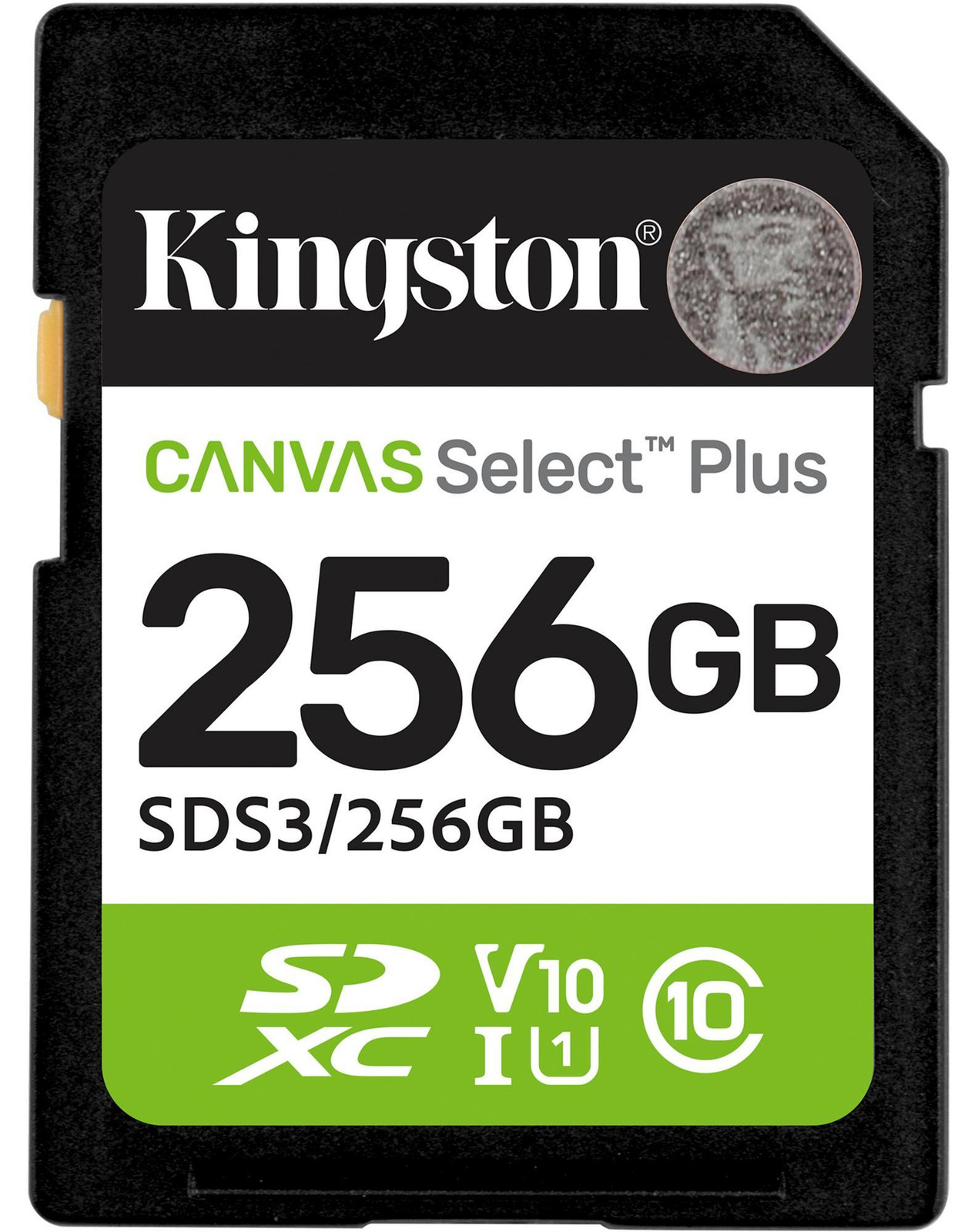 Kingston Technology 256GB SDXC Canvas Select Plus Gen3 SD-kaart 150MB/s C10 UHS-I U1 V10