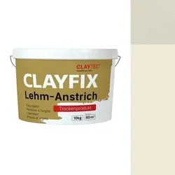 CLAYTEC CLAYFIX Lehm-Anstrich Alt Weiss Grobkorn - 10 kg Eimer