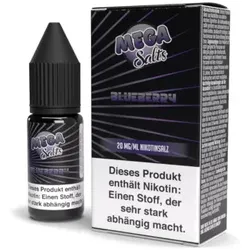 Blueberry 10ml 20mg NicSalt Liquid by Mega Salts