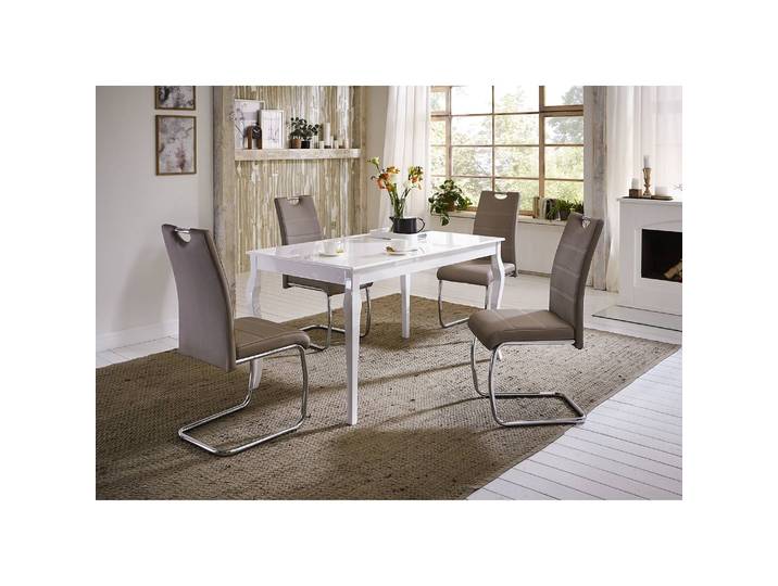 Freischwinger La Paz Kunstleder 43 x 98 x 59cm Braun/Braun 2er Set
