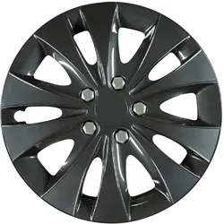 Cartrend Radzierblende Storm schwarz 4er Set
