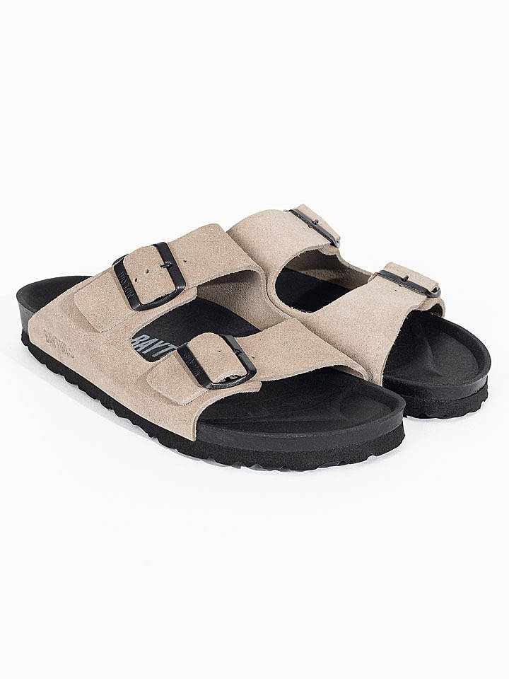 BAYTON Leder-Pantoletten "Atlas" in Beige - 43