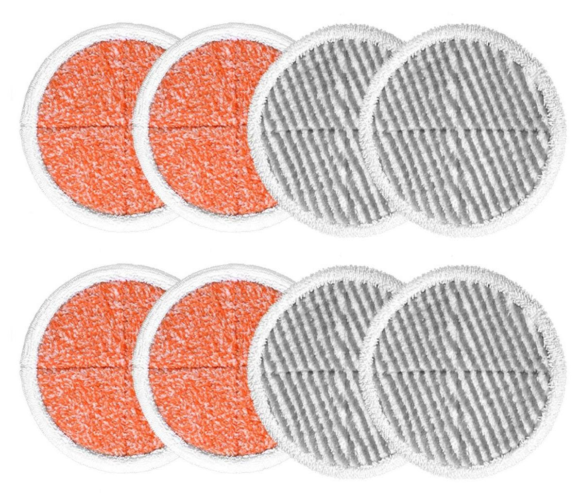 Dripio Wischdoekjes voor Bissell Spinwave, 8 stuks, oranje/grijs