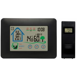 Denver Wetterstation WS-520, Funk, digital, mit Außensensor, Wettervorhersage, Touchdisplay & 4 Messwerten