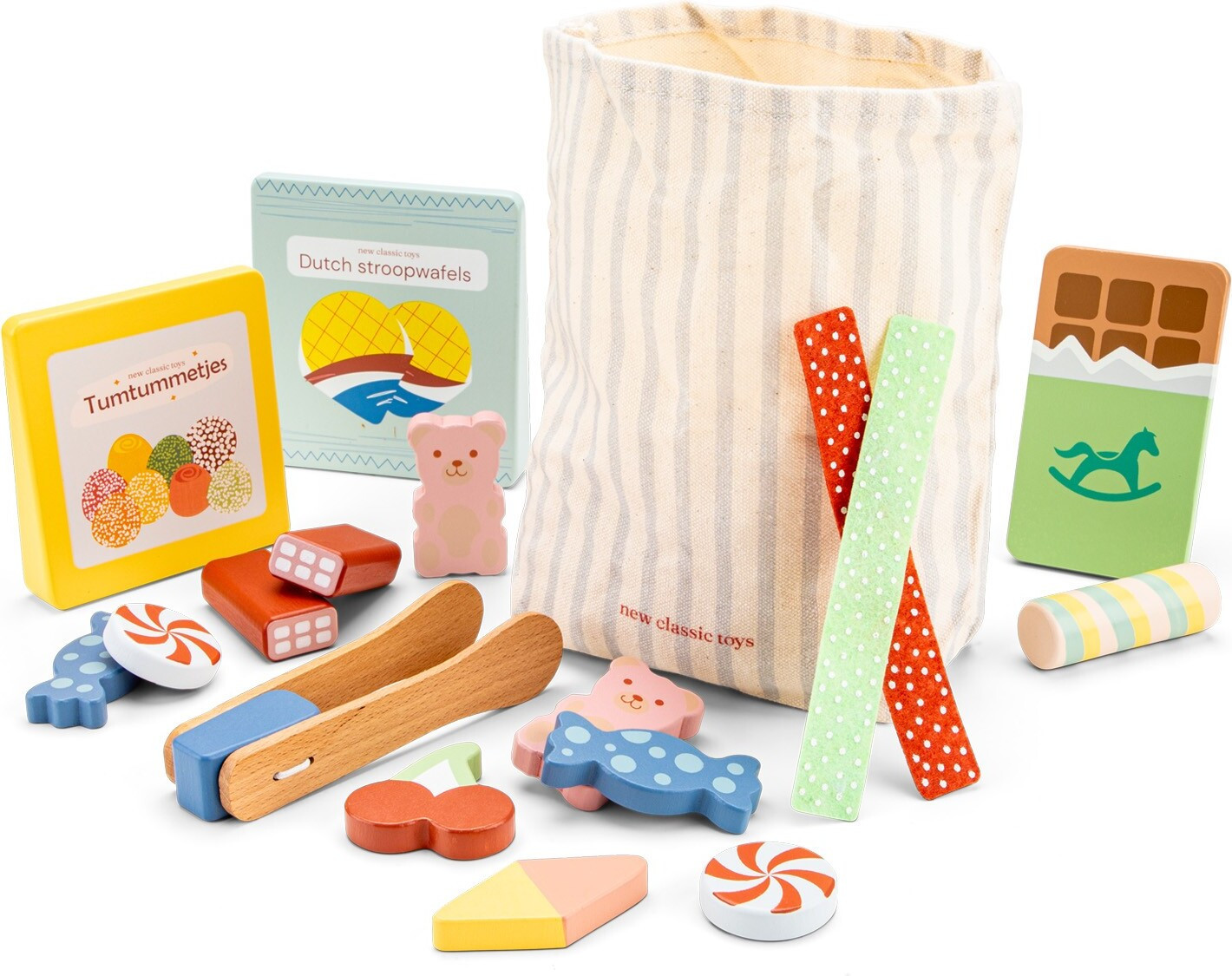 4bambini Nieuw Classic Houten Speelgoedset Snoepjes