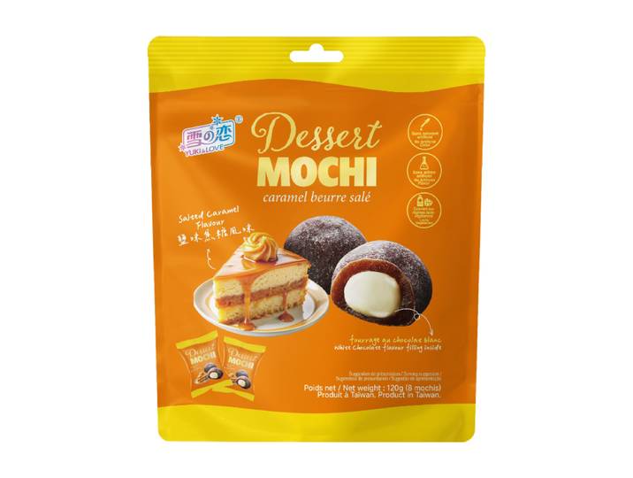 YUKI &amp; LOVE Mochi saveur caramel beurre salé et chocolat blanc - 120 g