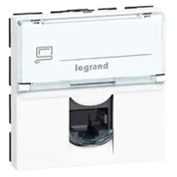 Datendose RJ45 Cat6A STP 2-modulig weissMosaic