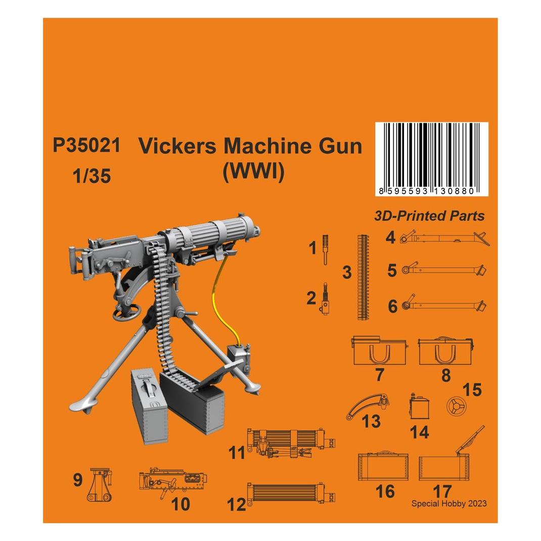 CMK Vickers Machine Gun (WWI) 1/35 (P35021)