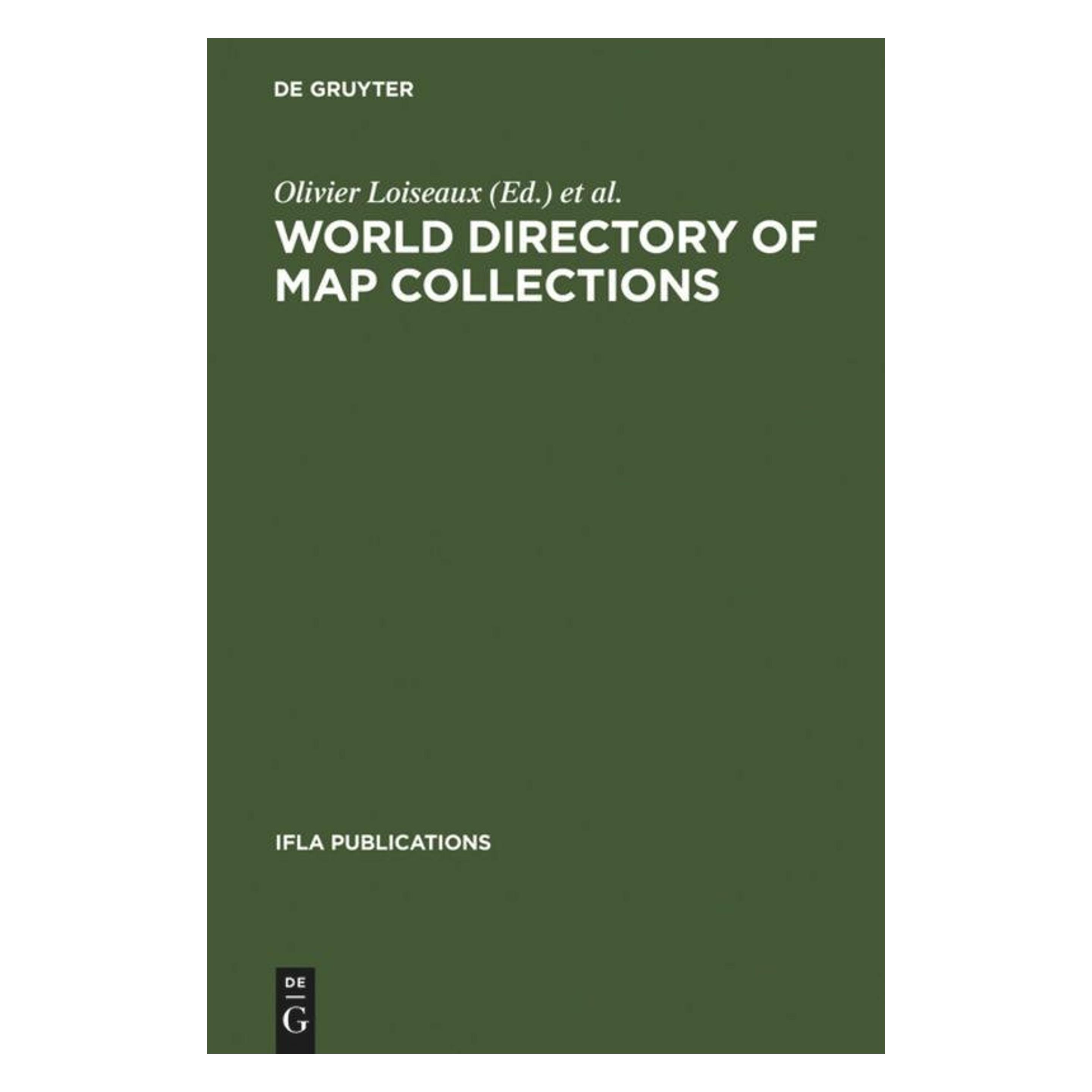 De Gruyter World Directory of Map Collections (Englisch, Hardcover) (67833471)