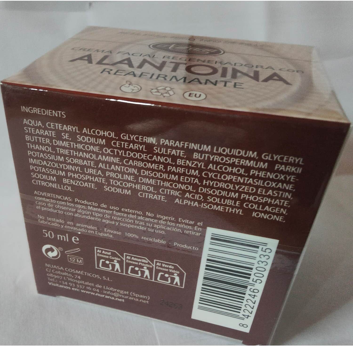 Nurana crema regeneradora con alantoina 50ml
