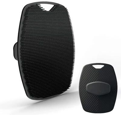 Healfit Counter Soft Silicone Body Cleansing Brush For Exfoliation, Convenient And Easy To Clean Silicone Bath Brush black