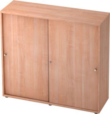 Schiebetürenschrank TOPAS LINE, 3 OH, Nussbaum/Nussbaum