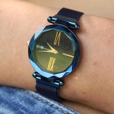 ForAllApparel Stargazer Watch Elegant Gold & Steel Timepiece   Perfect Gift For Any Occasion Blue