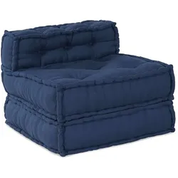 vidaXL Modulare Sofagarnitur Indigo 70 x 70 x 56 cm Stoff