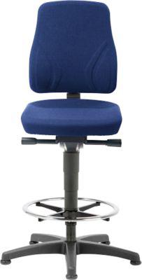 Drehstuhl All-In-One 9631, Aufstiegshilfe und Gleitern, Stoffpolster, Duotec blau
