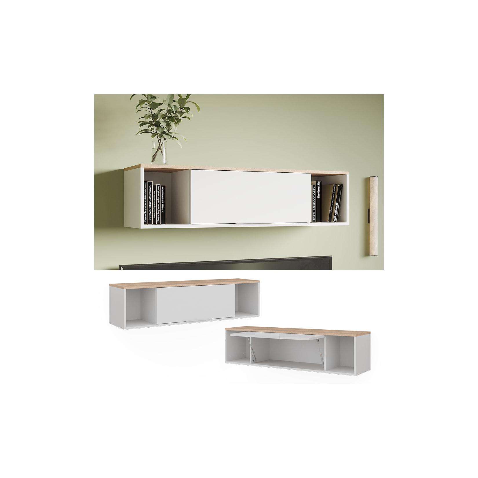 Vicco Wandregal Betti Weiß Sonoma 120 x 30 cm