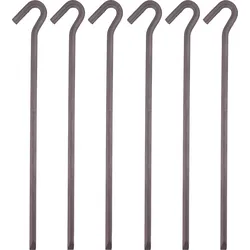 Berger BasePeg Dreikant Zelthering 30 cm aus Stahl für gemischte Böden, 6er-Pack