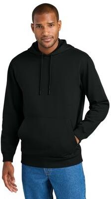CornerStone CSF630 Tough Fleece Pullover Hoodie in Black size XS   Cotton Blend