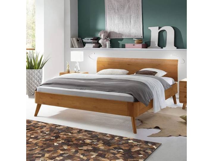 Bett Manouba Eiche Massivholz 100x200cm