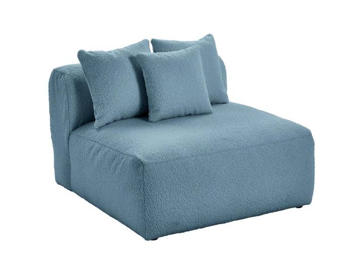 Modul Sofa Bloom 2er-Sofa B: 100 cm Blau