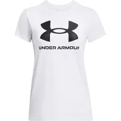 UNDER ARMOUR Damen Kurzarm Live Sportstyle Graphic SSC, Größe M in Weiß 111