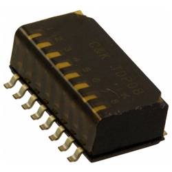 C & K Switches TDP08H0SB1 DIP-Switch TDP Series DIP-Schalter Polzahl 8 1 St. Tube