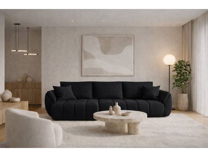Kaiser Möbel Ecksofa TOKYO PREMIUM im Stoff WIND modernes, Schlaffunktion und Bettkasten, Ecksofa, L-Form,Strapazierfähiger Webstoff WIND,Easy-Clean-Technologie