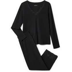 Tchibo - Pyjama-Set - Damen - Gr. M - schwarz