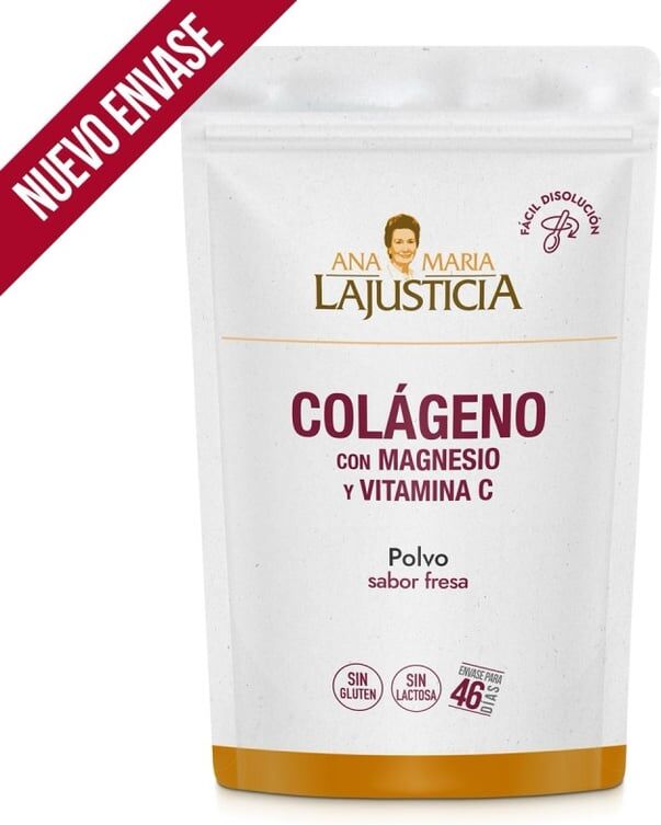 Ana Maria Lajusticia Colágeno con Magnesio + Vitamina C Doypack 350g Fresa